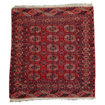 3' 6" x 3' 9" (04x04) Semi-antique Collection Tekke Wool Rug #015716